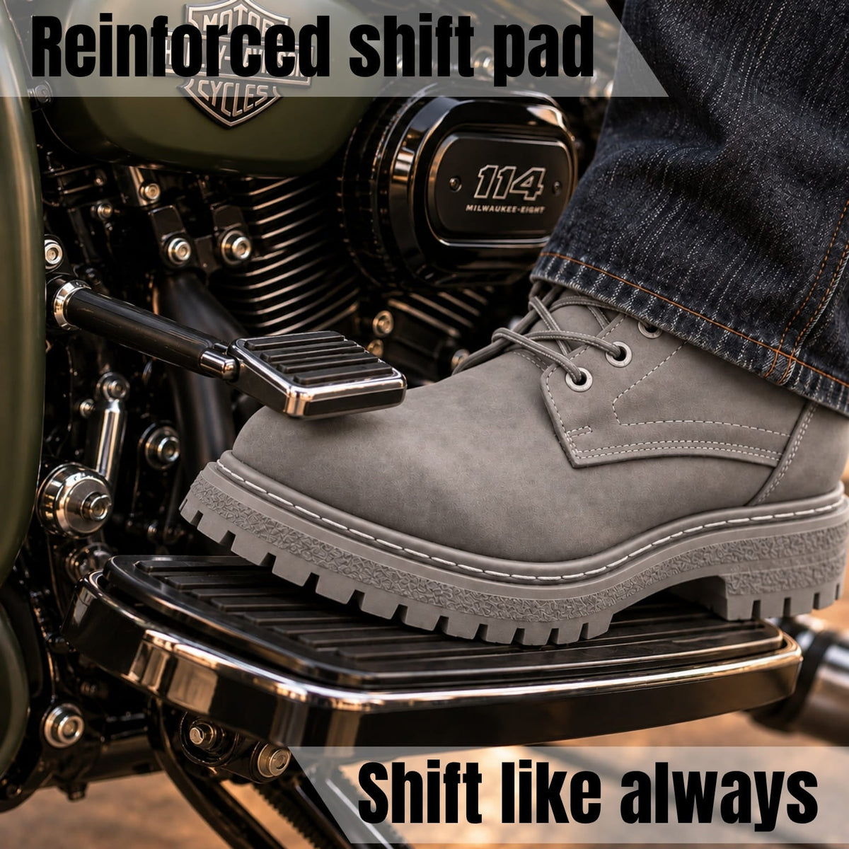 Shovelhead — Gray, 3"