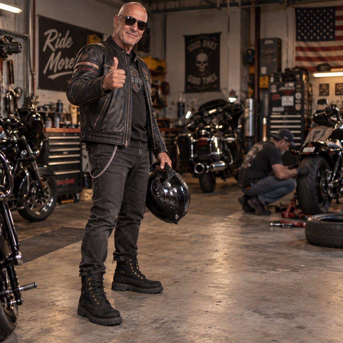 Shovelhead — Black, 3"