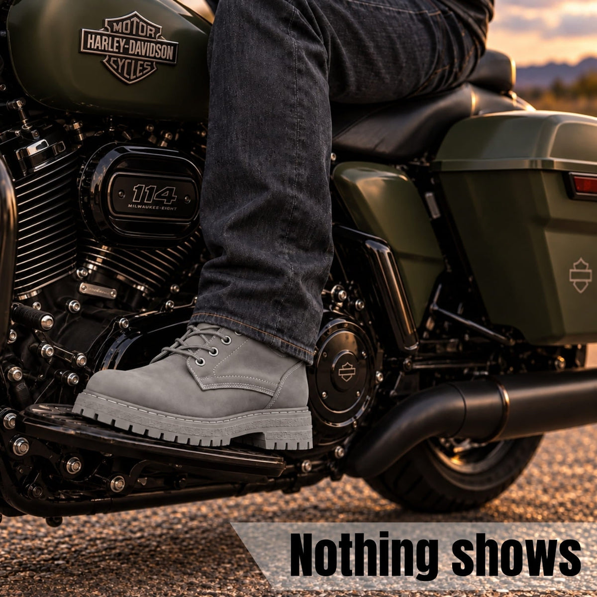 Shovelhead — Gray, 3"